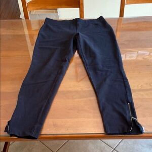 Express Black Leggings with Ankle Zippers